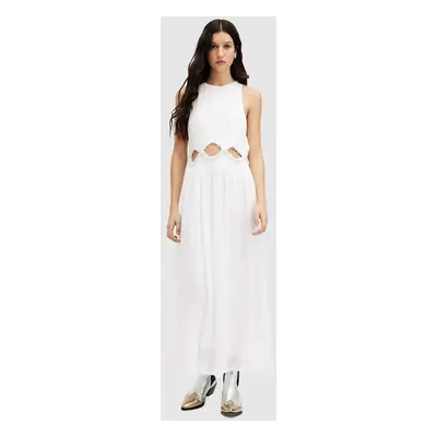 AllSaints ruha MABEL DRESS fehér, maxi, harang alakú, WD585Z