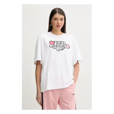 Fiorucci pamut póló Curly Lollipop Logo Boxy Fit T-Shirt női, fehér, U02SPTSH103CJ01WH10