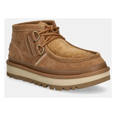 UGG velúr cipő Hayden Moc barna, férfi, 1158276-CHE