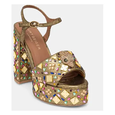 Kurt Geiger London szandál Kensington Platform Sandal sárga