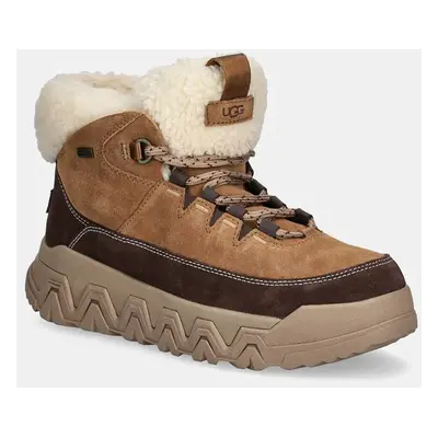 UGG bokacsizma Terretrail Cozy Lace barna, női, téliesített, platformos, 1158210-CHE