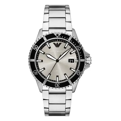 Emporio Armani óra WORLD EXPLORER ezüst, férfi, AR11683