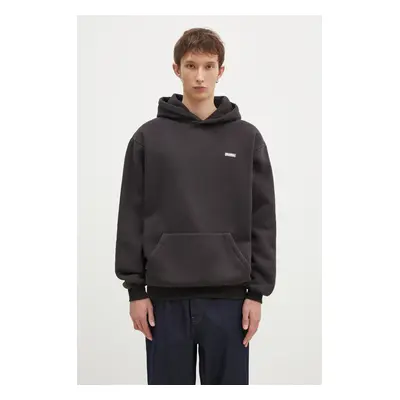 Butter Goods felső Basic Pullover Hood fekete, férfi, sima, kapucnis, BG243203