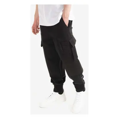 Neil Barrett nadrág Hybrid Workwear Loose Sweatpants férfi, fekete, cargo