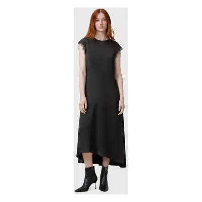 AllSaints ruha LYRA fekete, midi, egyenes, W142DB