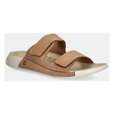 Ecco nubuk papucs Nd Cozmo Strap Flat barna, női