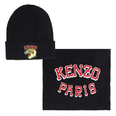 Kenzo Kids gyerek sapka csősál fekete, K60615