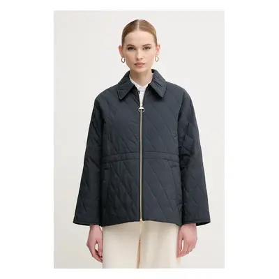 Barbour rövid kabát Clarissa sötétkék, átmeneti, oversize, LQU1816NY91