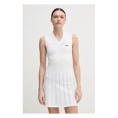 Lacoste ruha fehér, mini, harang alakú, EF0615