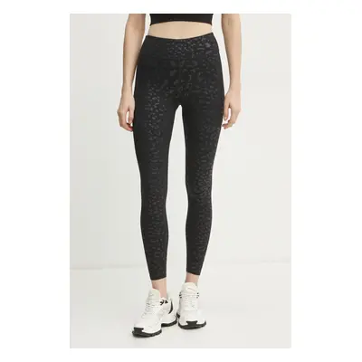 PLEIN SPORT legging fekete, női, mintás, SAEC WJT2030 STE003N