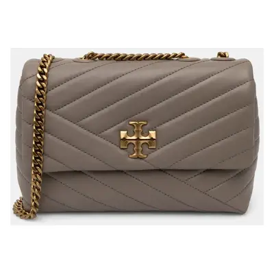 Tory Burch bőr táska Kira Chevron barna