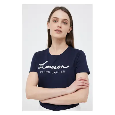 Lauren Ralph Lauren t-shirt női, sötétkék