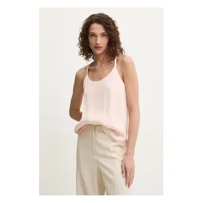 Twinset top bézs, női, sima, 251TP2650