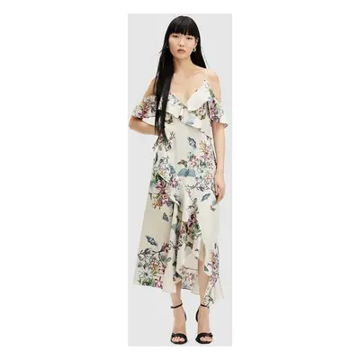 AllSaints ruha ORION SANIBEL DRESS midi, harang alakú, WD538Z