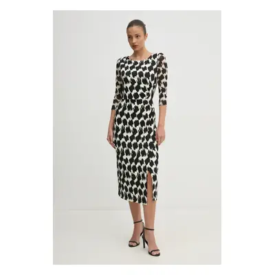 DIANE VON FURSTENBERG ruha bézs, midi, testhezálló, DVFDL4S038