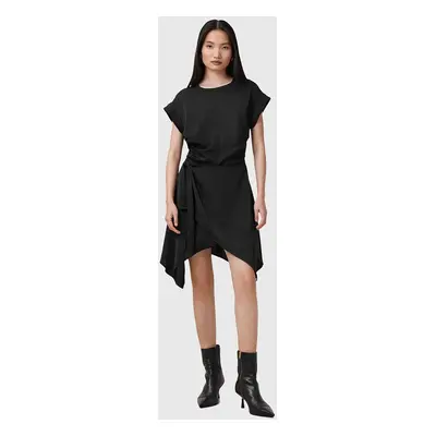 AllSaints ruha RIKO fekete, mini, egyenes, W019DC