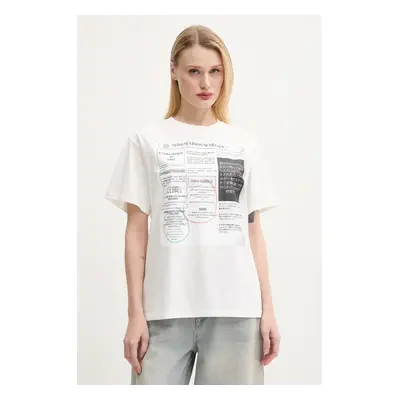 MM6 Maison Margiela pamut póló női, fehér, S52GC0337.S24312