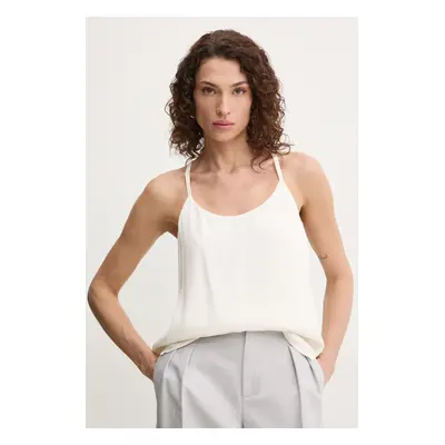 Twinset top bézs, női, sima, 251TP2650