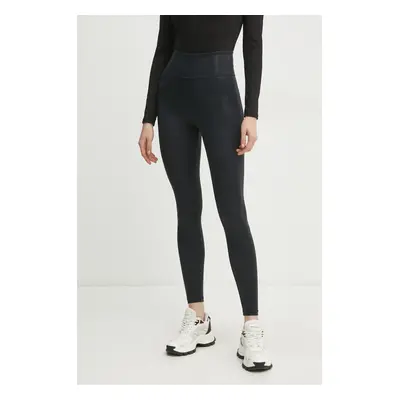 PLEIN SPORT legging fekete, női, sima, SAEC WJT2029 STE003N