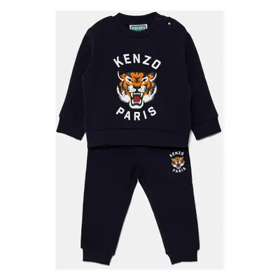 Kenzo Kids baba pamut tréningruha sötétkék, K60935