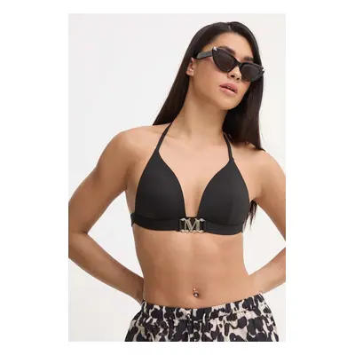 Max Mara Beachwear bikini felső fekete, enyhén merevített kosaras