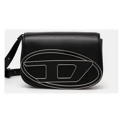 Diesel bőr táska 1DR 1DR shoulder bag fekete, X09568.PR818