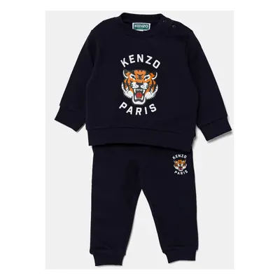 Kenzo Kids baba pamut tréningruha sötétkék, K60935