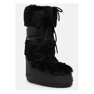 Moon Boot hócipő MB ICON FAUX FUR fekete, 80D1408900 N001