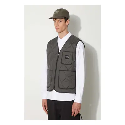 Awake NY ujjatlan Quilted Vest szürke, férfi, átmeneti, SP24-OT003