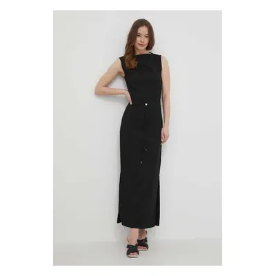 Calvin Klein ruha fekete, maxi, egyenes