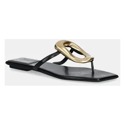 Jeffrey Campbell flip-flop Linques-2 fekete, női, lapos talpú, JC-1045-1-5