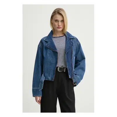 Levi's farmerdzseki BIKER JACKET H125 sötétkék, átmeneti, oversize, 001T8