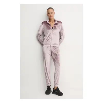 EA7 Emporio Armani bársony melegítő lila, TJZDZ.6DTV64