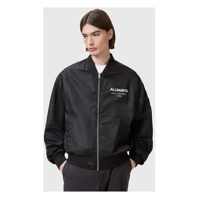 AllSaints bomber dzseki UNDERGROUND férfi, fekete, átmeneti, M024OA