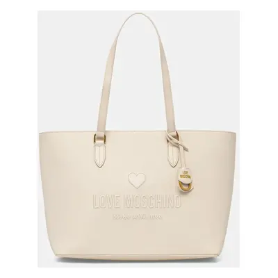 Love Moschino bőr táska bézs, JC4114PP1