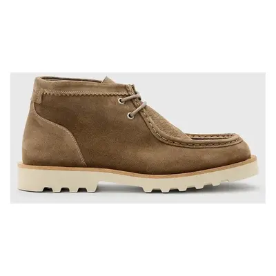 AllSaints velúr cipő Skiff Suede Boot szürke, férfi, M015FC