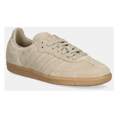 adidas Originals velúr sportcipő Samba OG bézs, JI3210