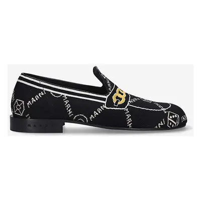 Marni mokaszin Moccasin Shoe fekete, férfi