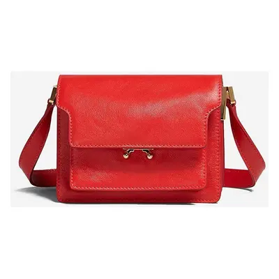 Marni bőr táska Marni Shoulder Bag SBMP0075Y0 P2644 barna