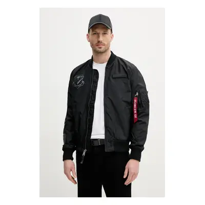 Alpha Industries bomber dzseki MA-1 TT Flying Tigers fekete, átmeneti