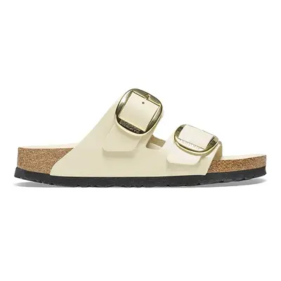 Birkenstock bőr papucs Arizona Big Buckle bézs, női