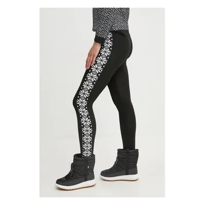 Newland sport legging fekete, női, nyomott mintás, N46591.108