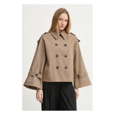 By Malene Birger rövid kabát ALISANDRA női, barna, átmeneti, oversize, Q71493009