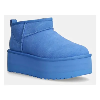 UGG velúr hócipő Classic Ultra Mini Platform 1135092-BGSK