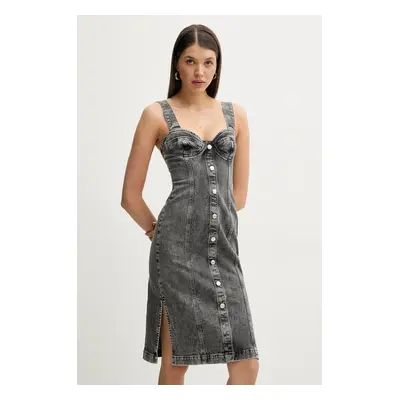 Moschino Jeans farmerruha szürke, mini, testhezálló, 3219