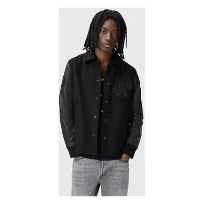 AllSaints bomber dzseki WARRENTON fekete, átmeneti, M011LC