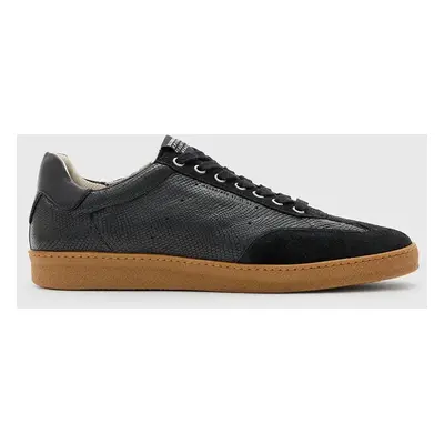 AllSaints bőr sportcipő Leo Low Top fekete, M008FC