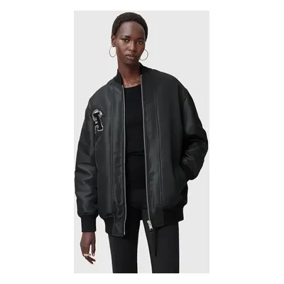 AllSaints bomber dzseki BETTIE fekete, átmeneti, oversize, W024OC