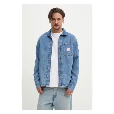 Red Bull Racing x Pepe Jeans farmerdzseki DENIM SHIRT átmeneti, oversize, RM300005R17