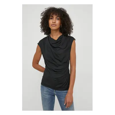 Calvin Klein top fekete, női, sima